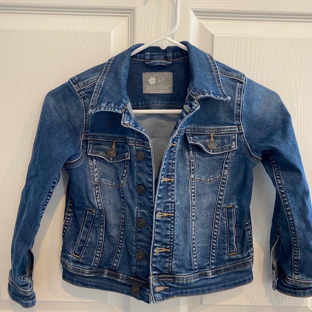 Primary Kids Denim Jacket- Size 6-7